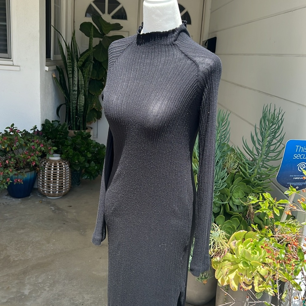 Enza Costa Long Sleeves Sweater MIDI Dress NWOT - Picture 7 of 11